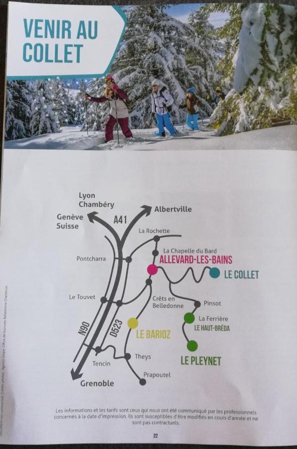 Appartamento Studio Au Clos Des Gentianes Collet D'Allevard Esterno foto